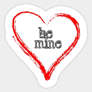 Be Mine, B Sticker